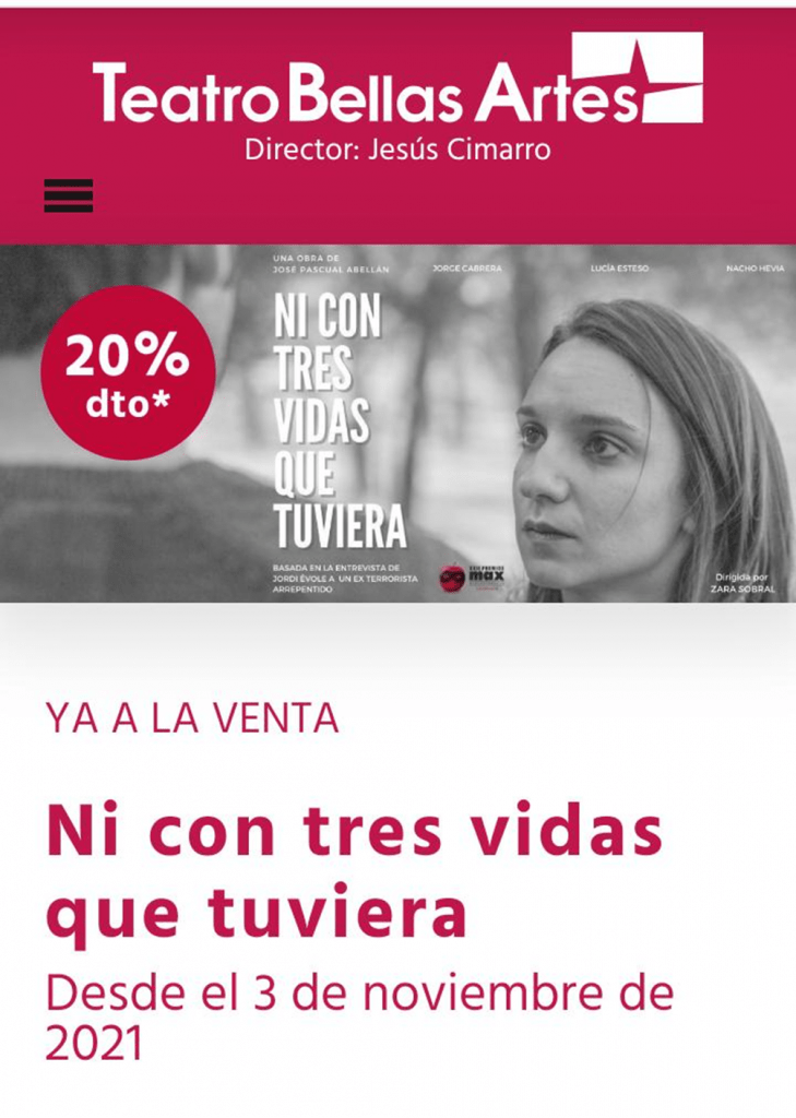 Ni con tres vidas que tuviera